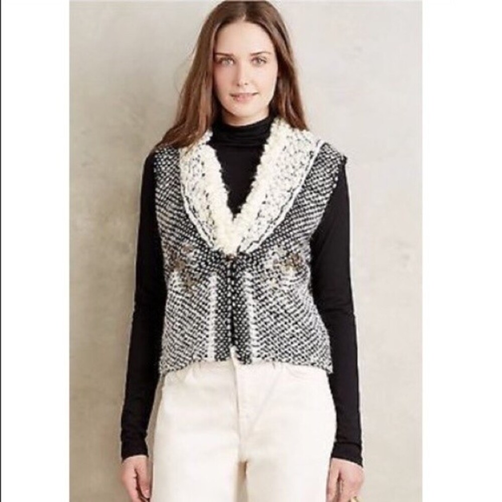 Anthropologie All Roads Cross Country Sweater Vest M/L Nwot